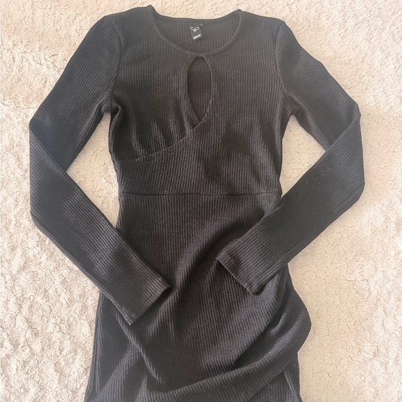 Windsor Charcoal Ribbed Knit Top - Picture 1 of 4